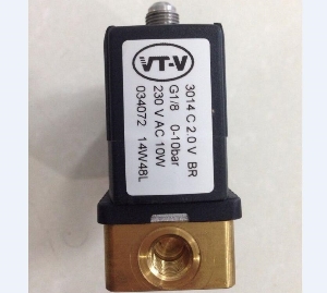 034072 VT-V订货号3014型黄铜电磁阀-螺纹G1/8电压AC220V功率10W口径DN2